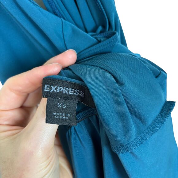 Express Spaghetti Strap Teal Tank Top Women's XS Buttery Soft - Picture 5 of 5